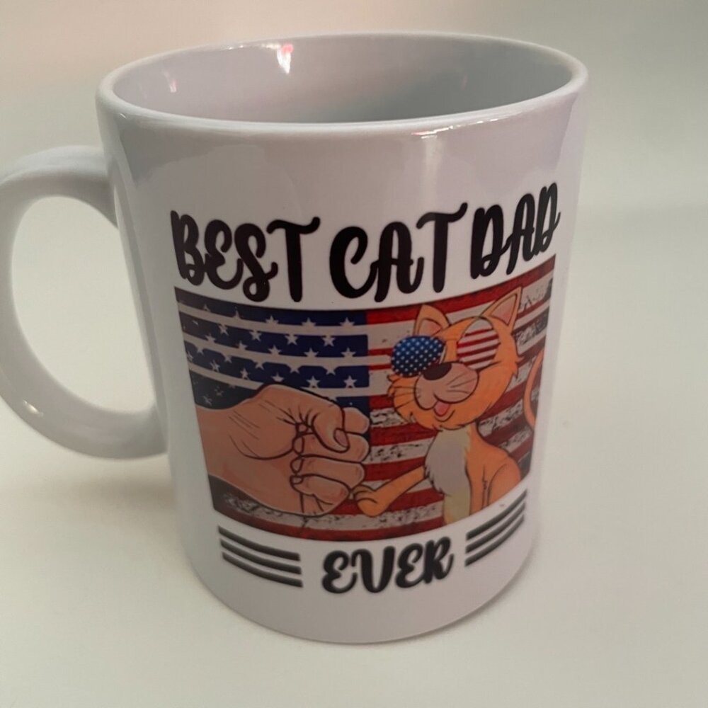 Best Cat Dad Ever Mug - Picture 2 of 7